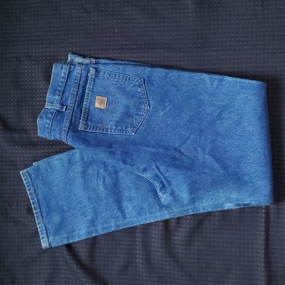 Carhartt, jeans, mens, size 38/36, 100% cotton, denim